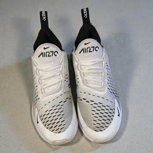 Nike Air Max 270 White and Black Sneakers 
Women’s Size 6.5 - Picture 3 of 7